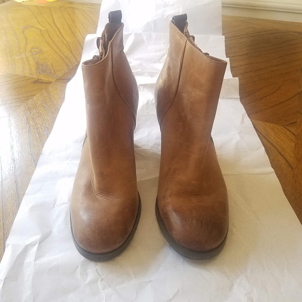 Aldo Ankle Boots - Size 6.5 Leather Double Zip